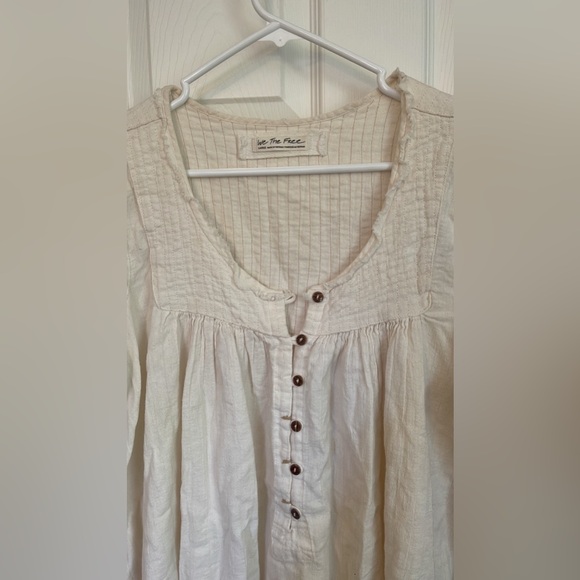 Free People We the Free Sand Dune Henley - Picture 2 of 3